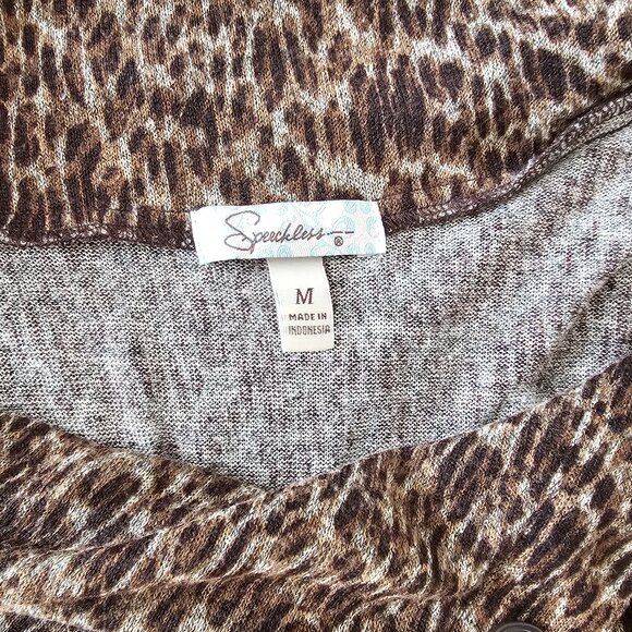 SPEECHLESS Dress Brown Color - Picture 6 of 8